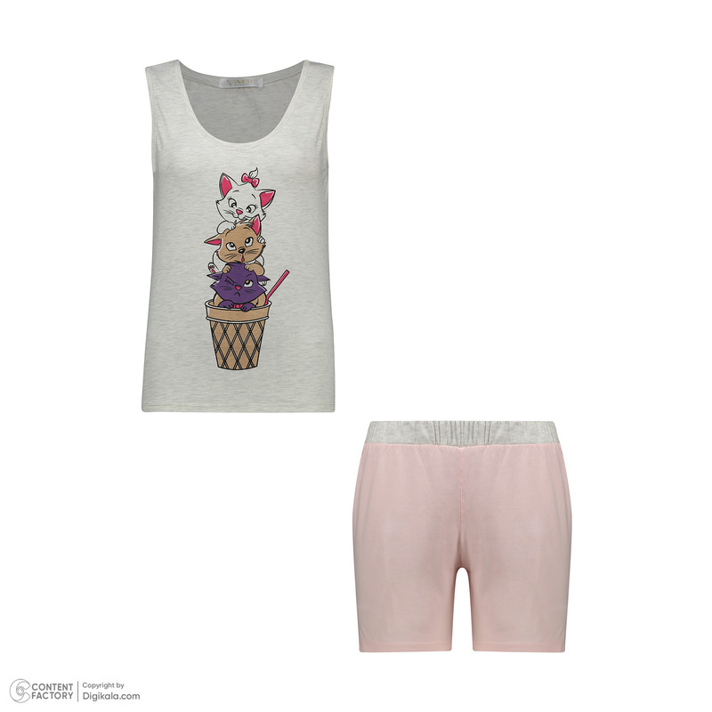 ست تاپ و شلوارک زنانه لوینت  مدل آریستو کت