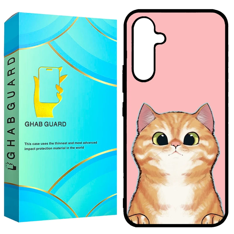 کاور قاب گارد طرح گربه مدل GCHPA54 مناسب برای گوشی موبایل سامسونگ  Galaxy A54 5G