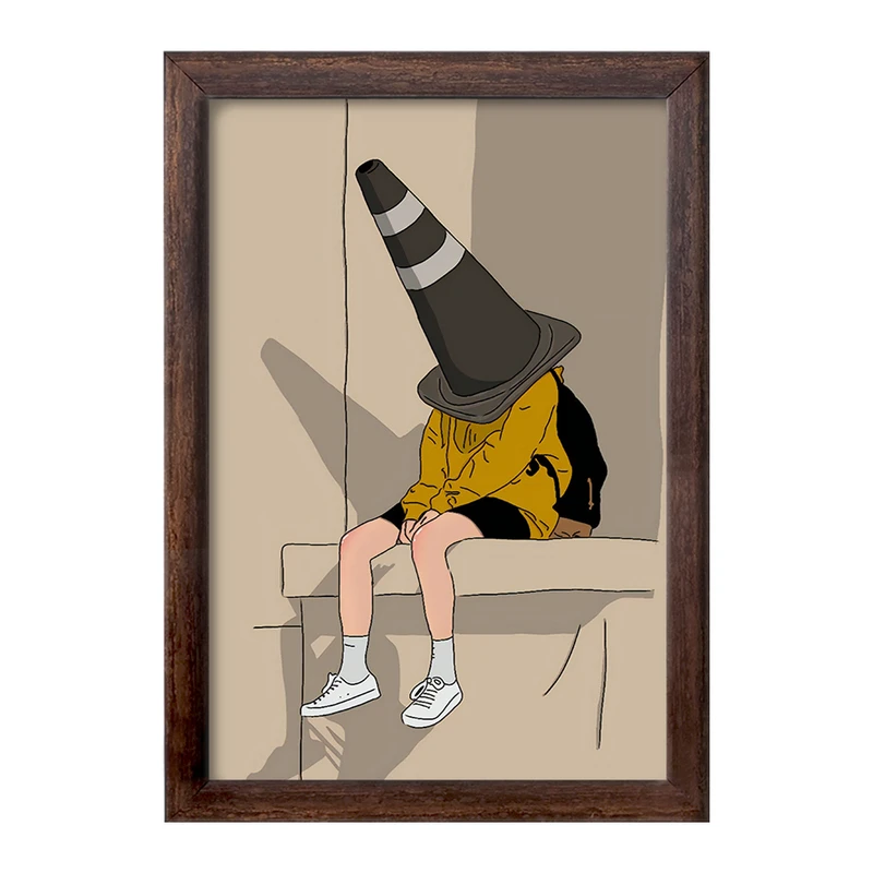 تابلو خندالو طرح پسرانه مینیمال کد F3243