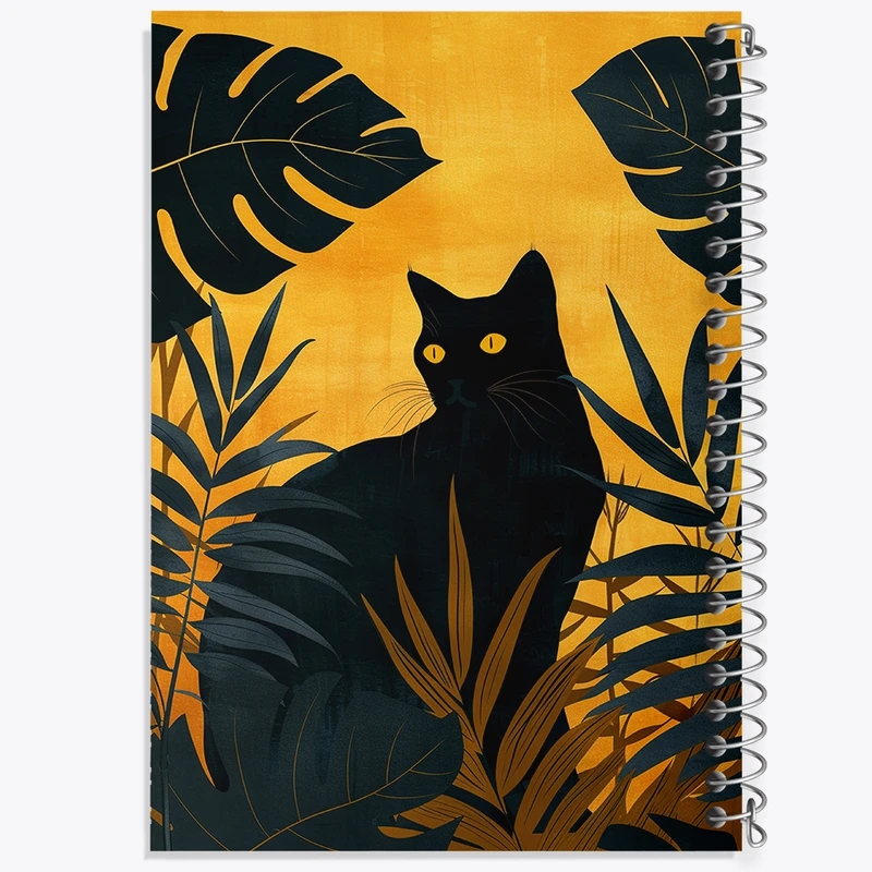 دفتر مشق 100 برگ خندالو طرح گربه (Cat) کد F1742