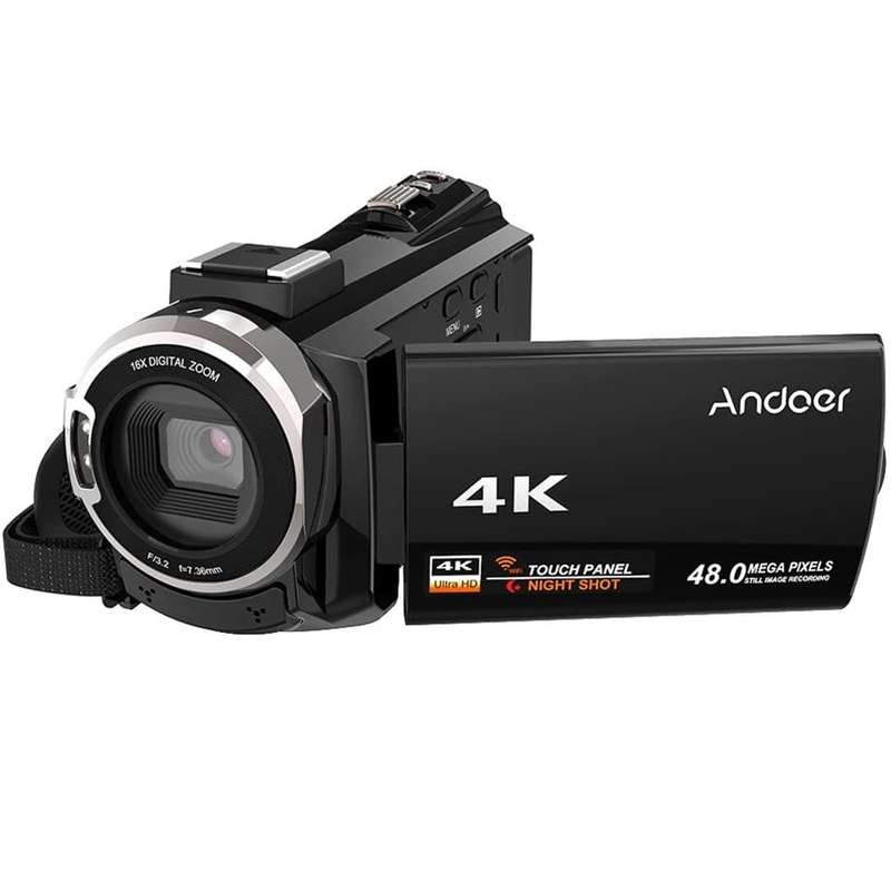 دوربین فیلم برداری آندویر مدل 4K Portable 48MP 16X Digital Zoom 