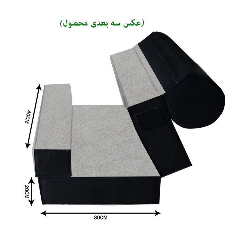 مبل تختخواب شو یک نفره نوپه هوم مدل تشک شو طرح اسپرت کد M1047