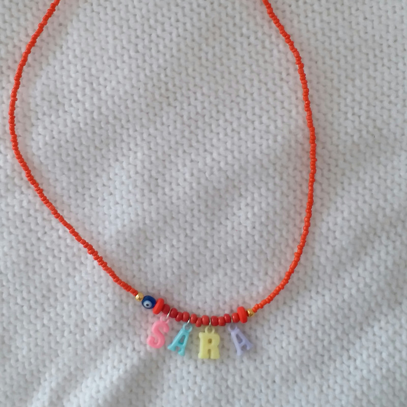 گردنبند دخترانه مدل تابستانی اسم سارا G101 گردنبند دخترانه مدل تابستانی اسم سارا G101