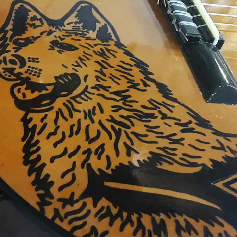 گیتار کلاسیک مدل wolf night کد  65