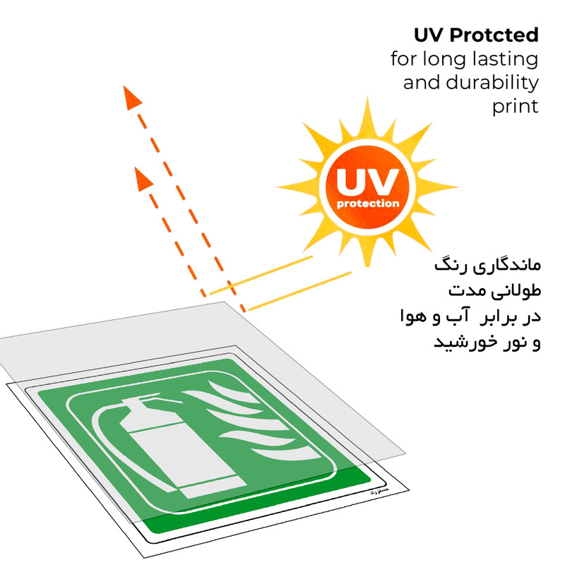 برچسب ایمنی مستر راد طرح کپسول آتش نشانی مدل HSE-OSHA-195 برچسب ایمنی مستر راد طرح کپسول آتش نشانی مدل HSE-OSHA-195