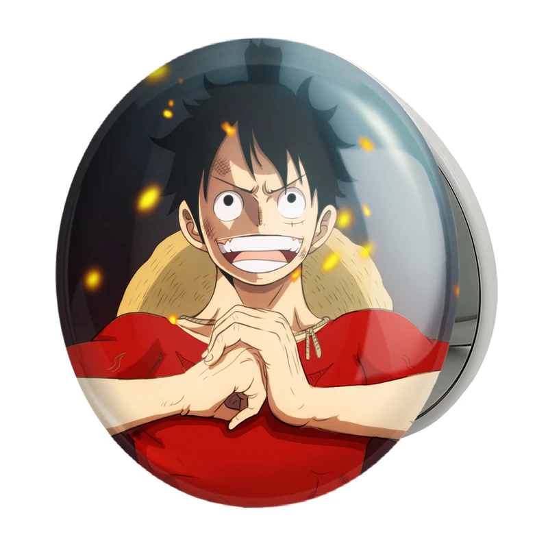 آینه جیبی خندالو طرح لوفی انیمه وان پیس One Piece مدل تاشو کد 17293 