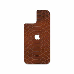 MAHOOT Brown-Snake-Leather Cover Sticker for Apple iPhone 12 Pro Max