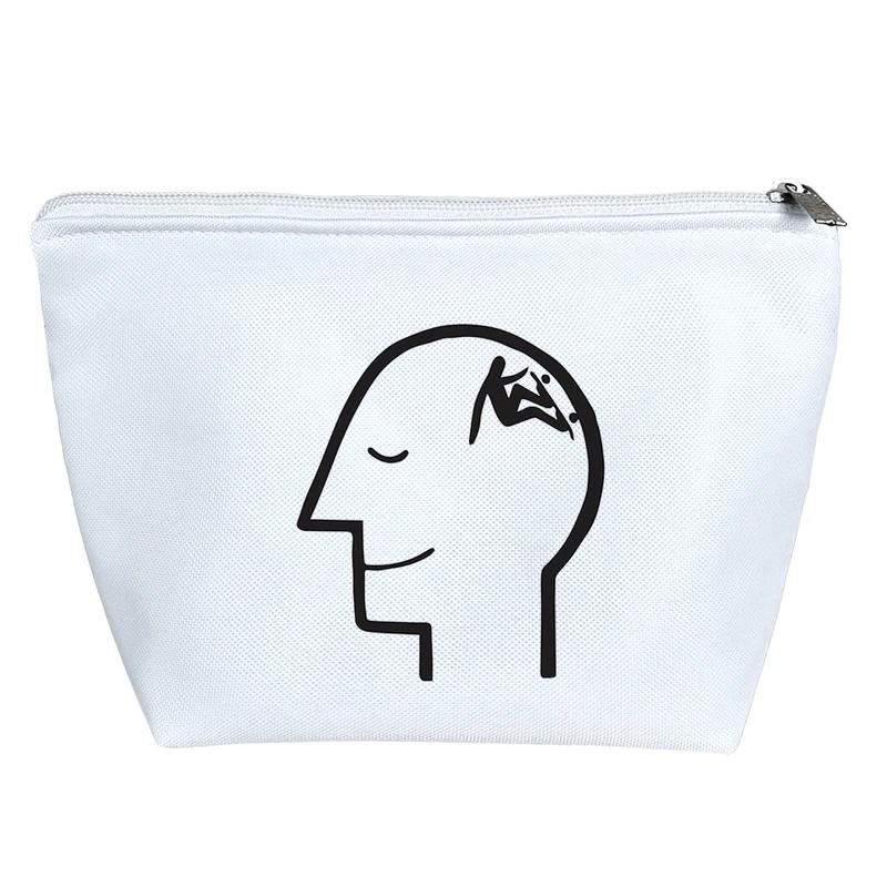 کیف لوازم آرایش دخترانه خندالو مدل مغز کد 7613