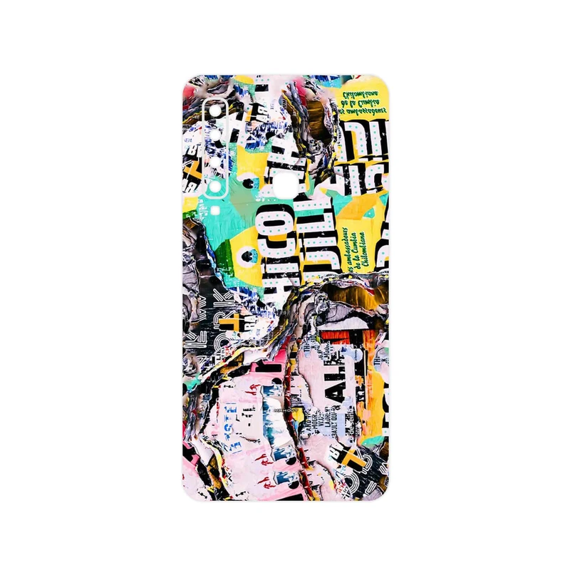 برچسب پوششی ماهوت مدل Collage of Teared Paper مناسب برای گوشی موبایل سامسونگ Galaxy A9 2018