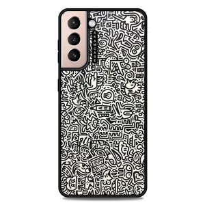 AKAM AMC-WSGS21P-DOODLE17 Cover For Samsung Galaxy S21 Plus