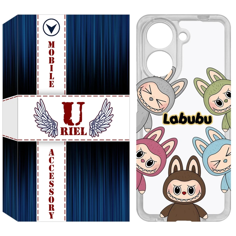 کاور یوریل مدل Clear کد 102 طرح لبوبو Labubu مناسب برای گوشی موبایل شیائومی Redmi A5 4G / Poco C71