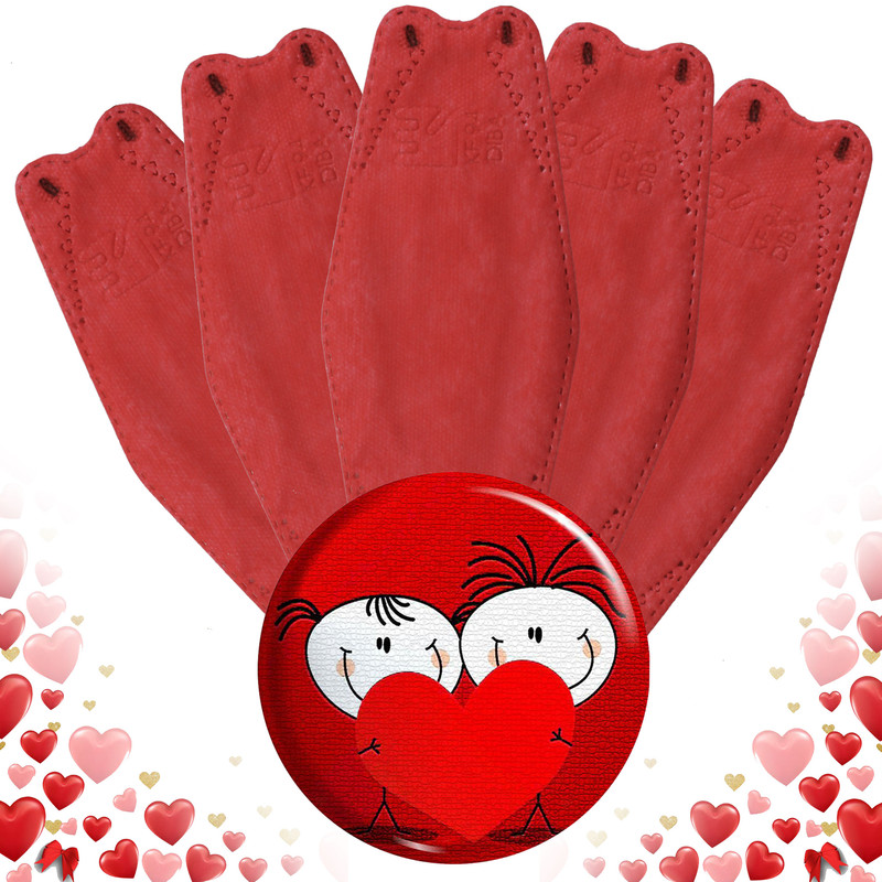 ماسک تنفسی دیباطب مدل LOVE بسته 10 عددی