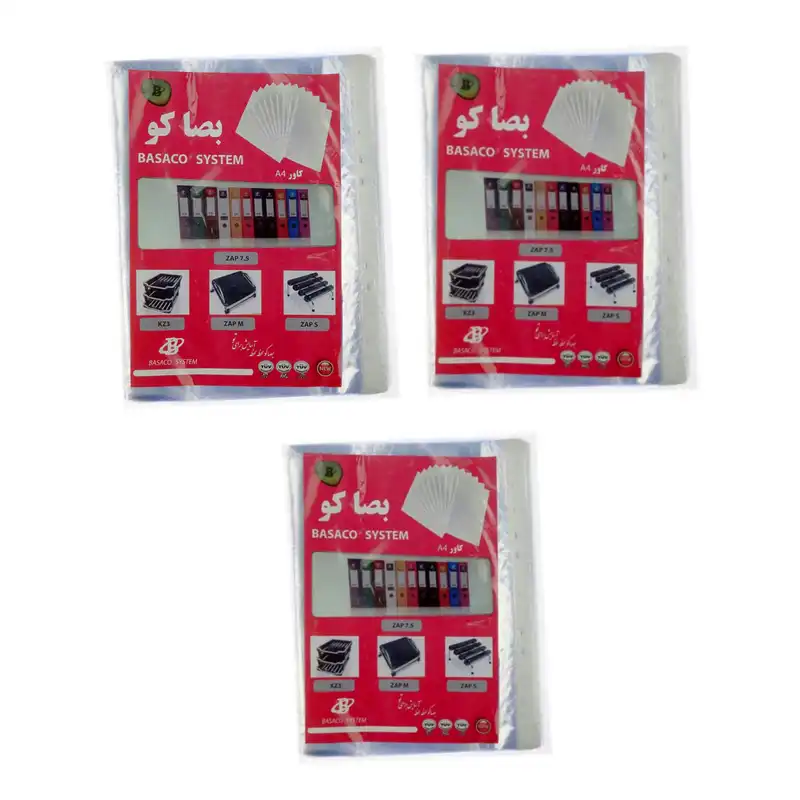 کاور کاغذ A4 بصاکو مدل اقتصادی کد 01 بسته 300 عددی