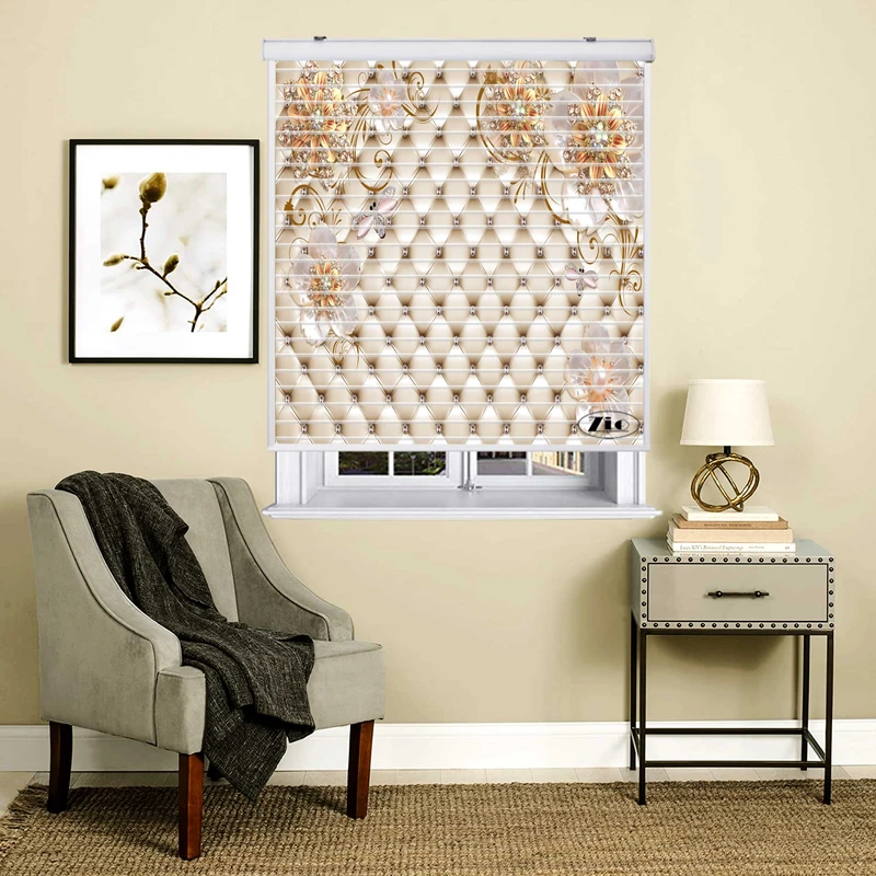 پرده زبرا زیو مدل سیلوئت 3D1283 سایز 150x150 سانتی متر