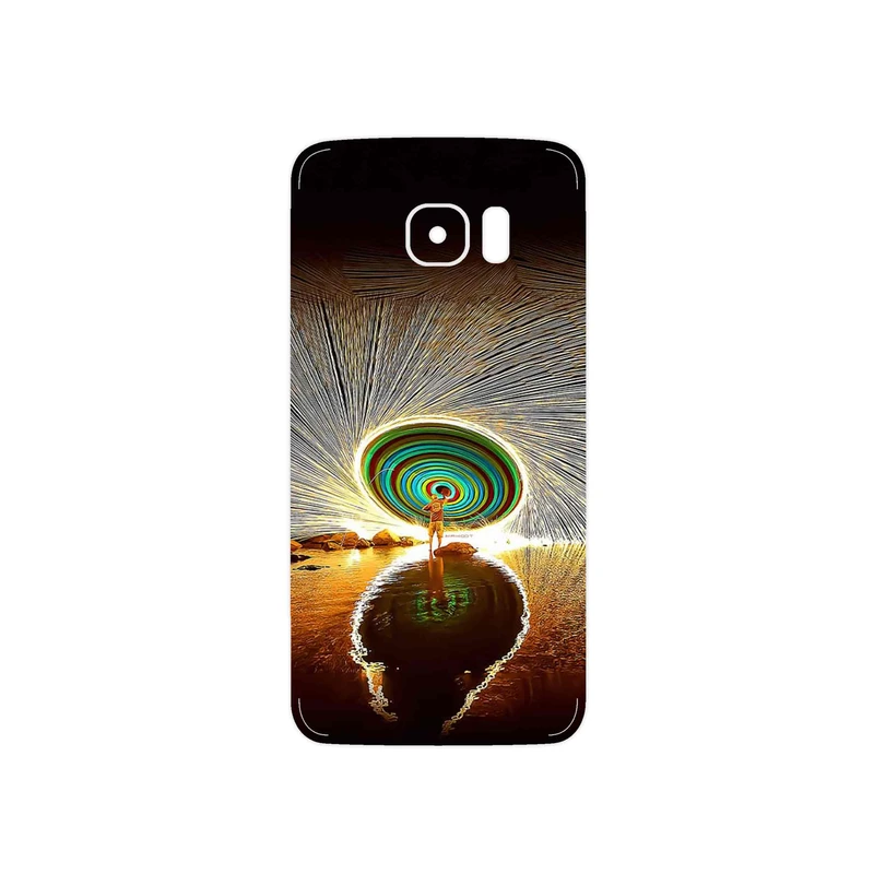 برچسب پوششی ماهوت مدل Night Light Fountain مناسب برای گوشی موبایل سامسونگ Galaxy S7 Edge