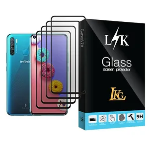 LKG LK Glass MIX004 Screen Protector For Infinix S5 Pack Of 4