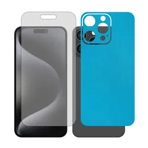 Glass Together model matte screen protector suitable for Apple iPhone 15 Pro Max mobile phone with cover sticker on the back of the phone