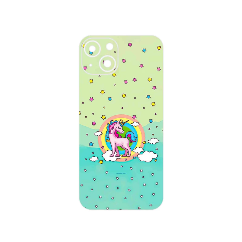 برچسب پوششی ماهوت مدل Rainbow unicorn adventure مناسب برای گوشی موبایل اپل iPhone 13