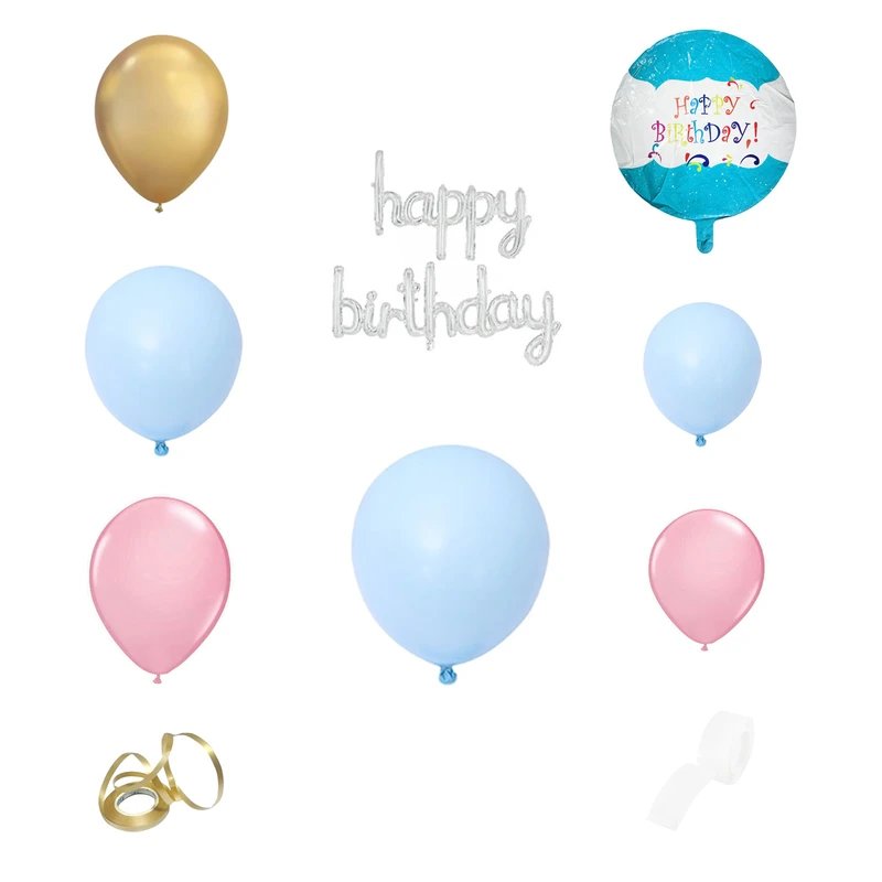 بادکنک مدل کروم و پولک دار کد 0103 کد 083 مجموعه 83 عددی