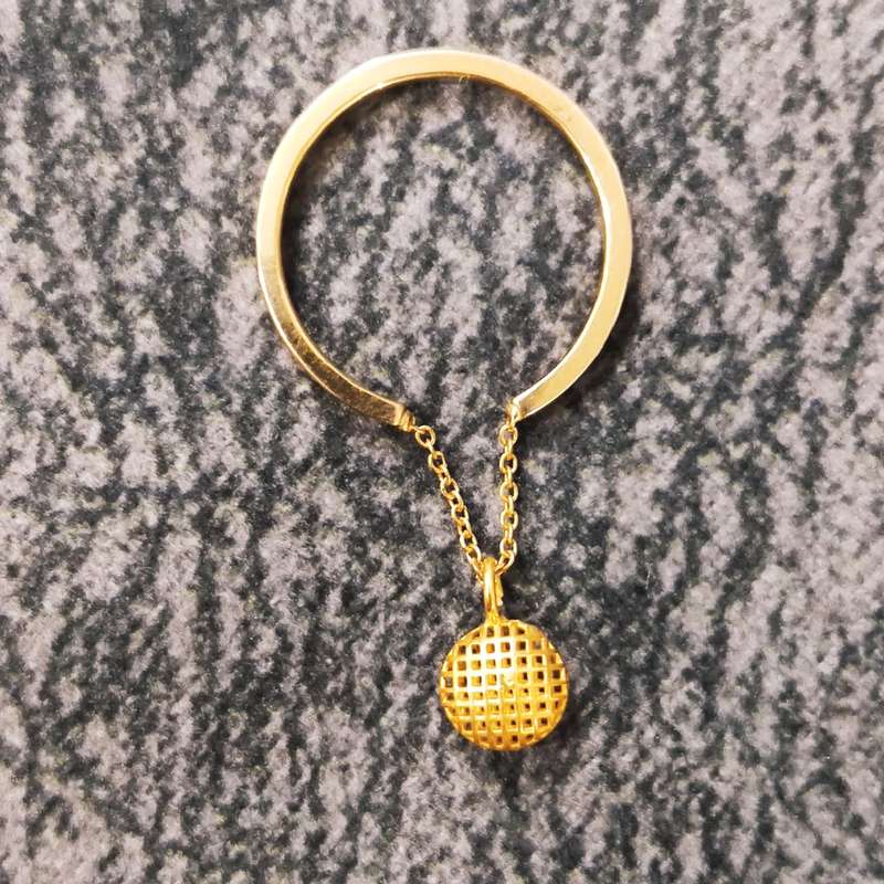  انگشتر طلا 18 عیار زنانه قیراط طرح دایره کد GH1597