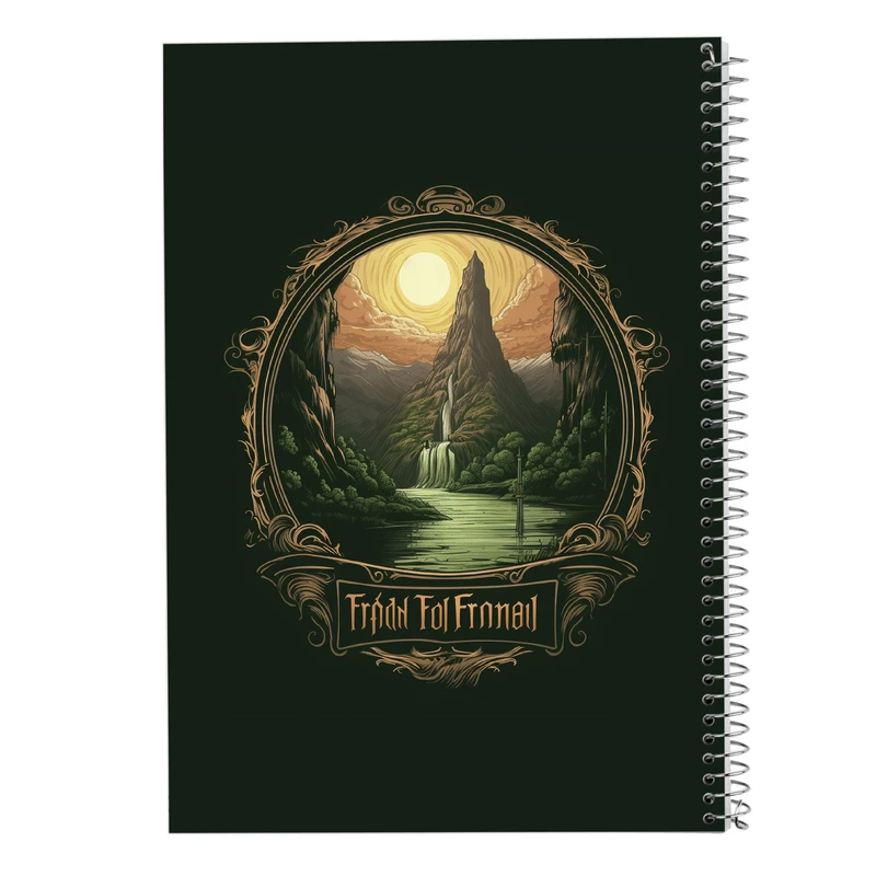 دفتر ژورنال نویسی 50 برگ مدوپد مدل نقطه ای طرح  ارباب حلقه ها The Lord of the Rings کد DF3035