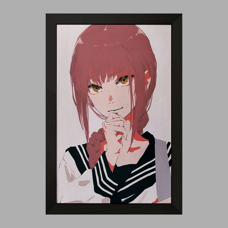 تابلو خندالو مدل ماکیما انیمه مرد اره ای Chainsaw Man  کد 17985