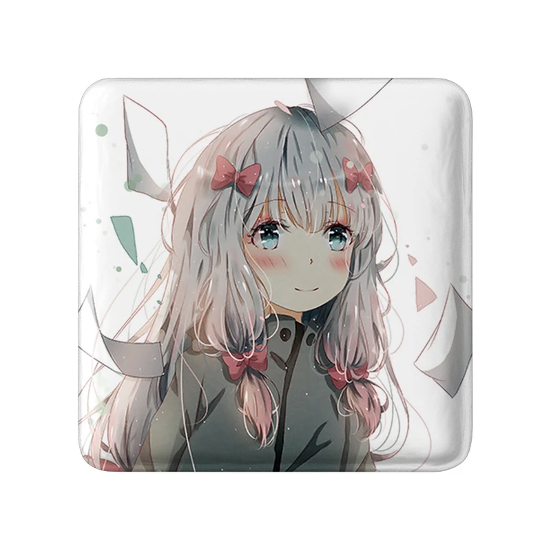 مگنت خندالو طرح ساگیری انیمه ارومانگا سنسی Eromanga Sensei  مدل مربعی کد 22613