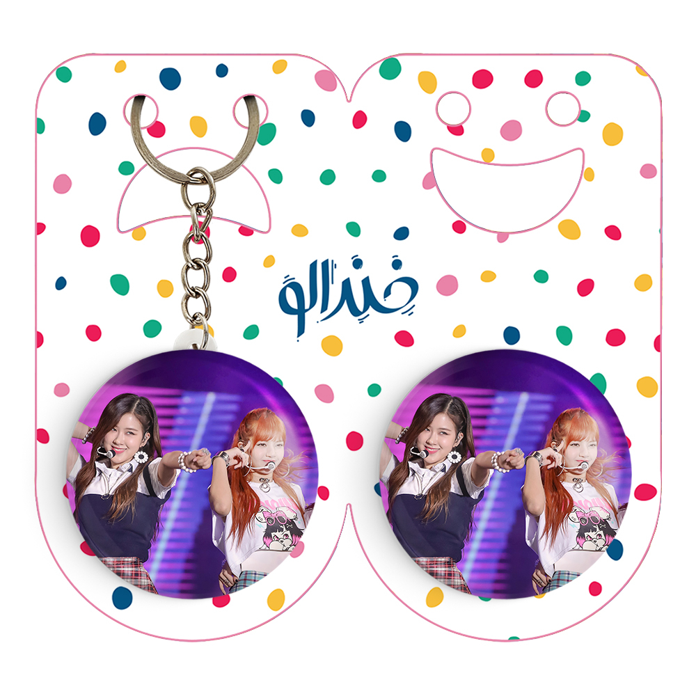 پیکسل خندالو مدل گروه بلک پینک کد 14514 به همراه جاکلیدی