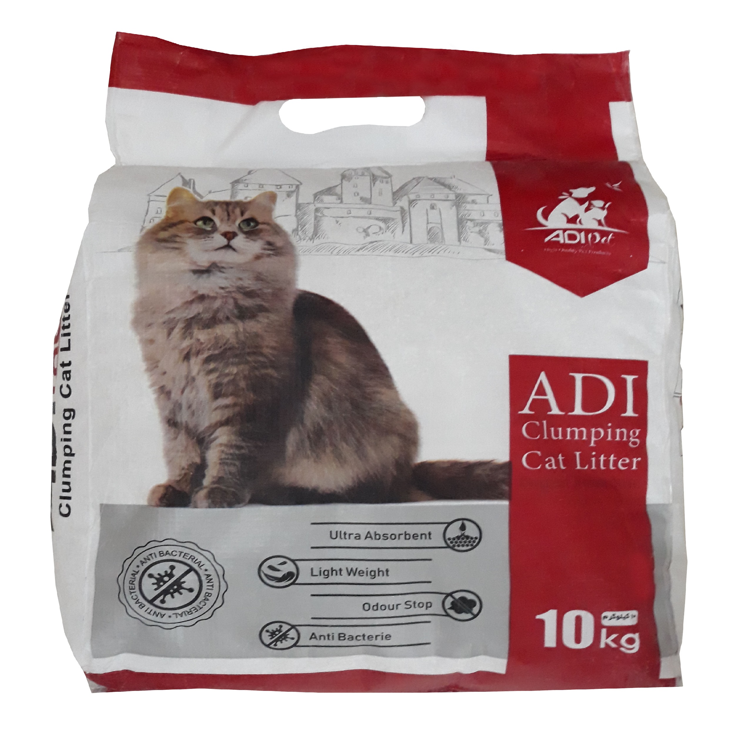 خاک بستر گربه آدی کد 007 وزن 10 کیلوگرم