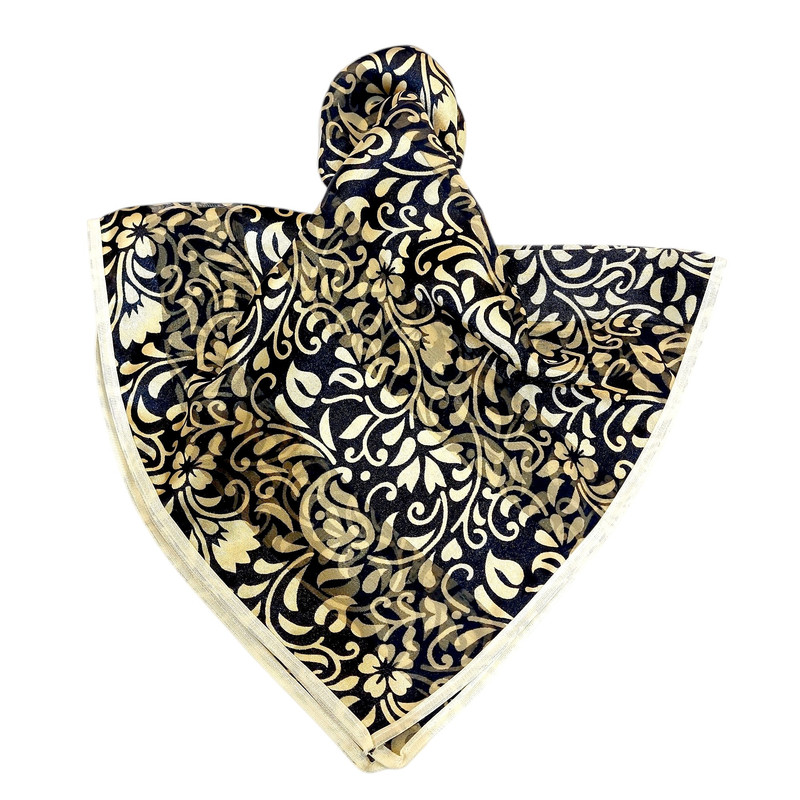 مینی اسکارف مدل حریر گل