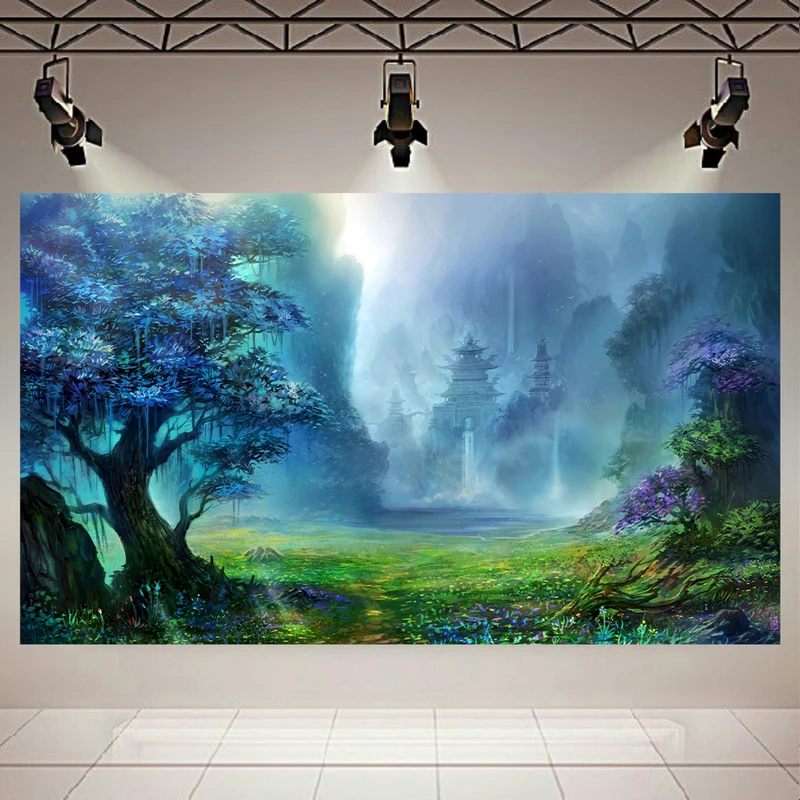 استیکر طرح طبیعت مدل جنگل فانتزی کد AR1495