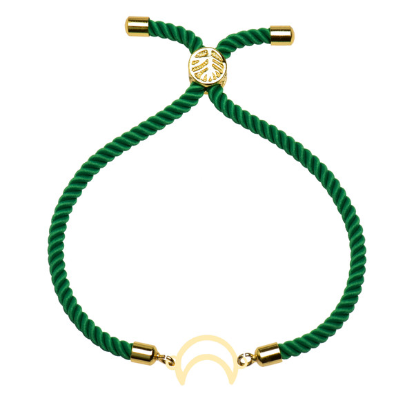 دستبند طلا 18 عیار زنانه کرابو طرح ماه مدل Kr102206