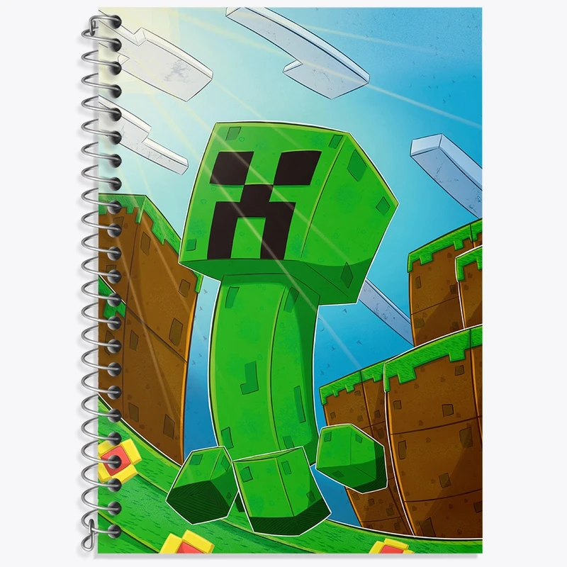 دفتر لغت 50 برگ خندالو طرح بازی ماینکرافت (Minecraft) کد 37010