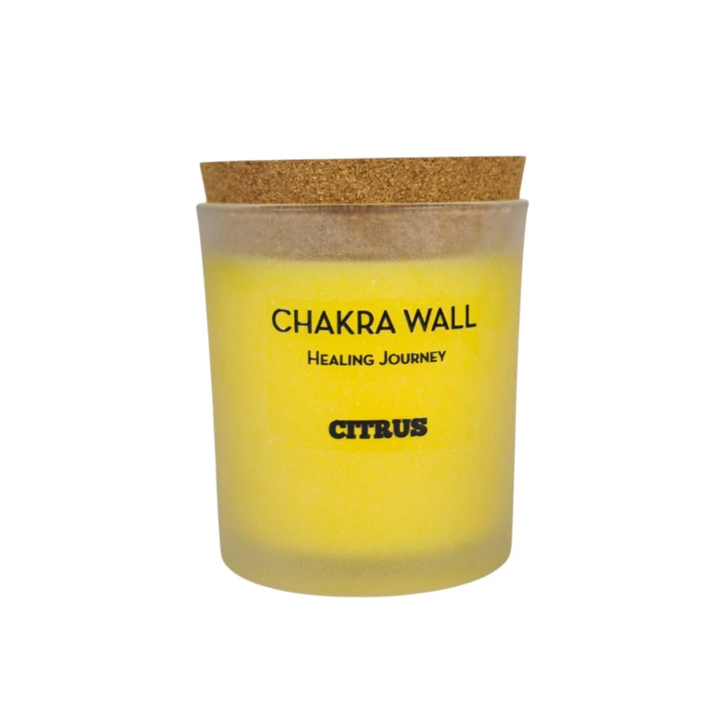 شمع دستساز معطر چاکراوال مدل فلورانس با رایحه مرکبات زمان اتمام 40 ساعت