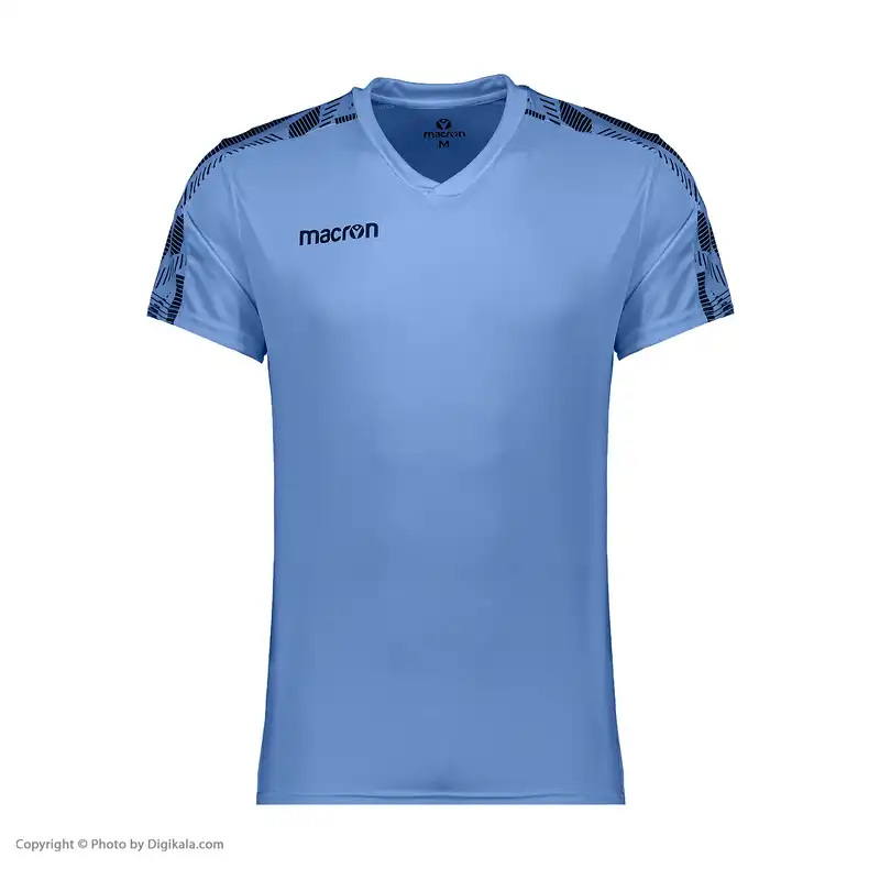 ست پیراهن و شورت ورزشی مردانه مکرون مدل راک رنگ آبی تیره