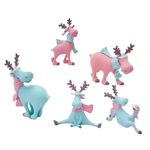 مجسمه مدل گوزن کد 1011 مجموعه 5 عددی