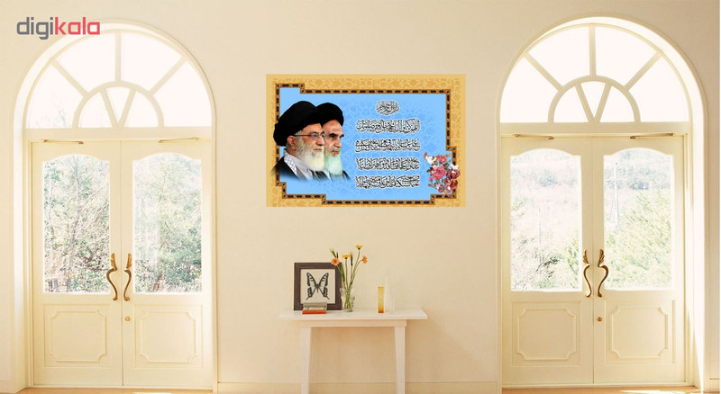 تابلو شاسی طرح آیت اله خامنه ای و امام خمینی کد 0263 تابلو شاسی طرح آیت اله خامنه ای و امام خمینی کد 0263