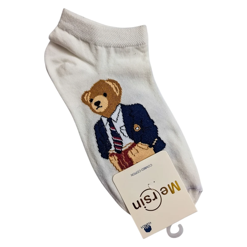 جوراب ساق کوتاه زنانه مرسین
 مدل خرس کت و شلوار پوش 2