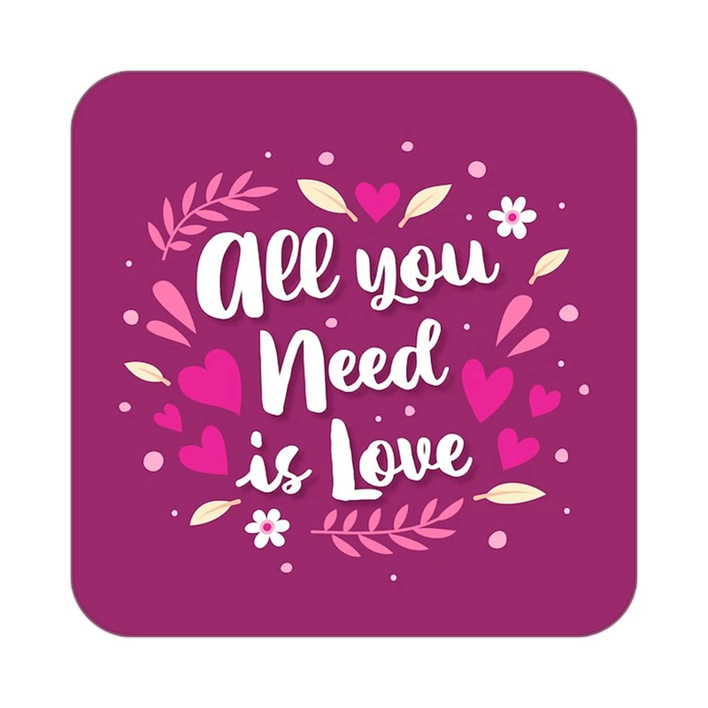 زیر لیوانی کاکتی طرح عاشقانه مدل mp40768