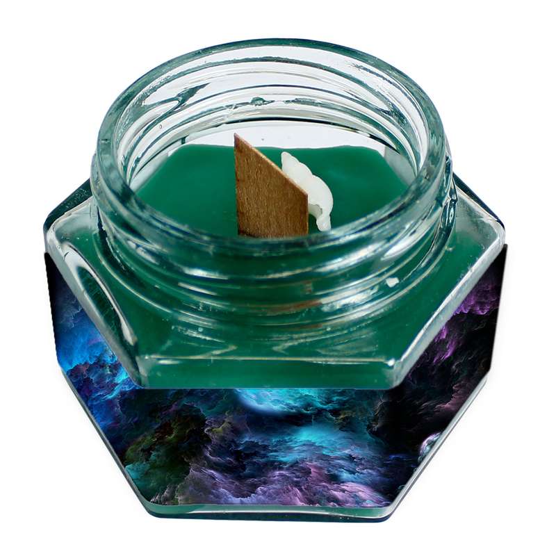 شمع لیوانی طرح نقاشی مدل DarlyC263