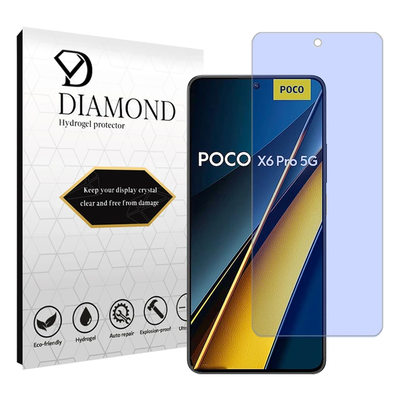 محافظ صفحه نمایش ضداشعه آبی دیاموند مدل Tough مناسب برای گوشی موبایل شیائومی Poco X6 Pro