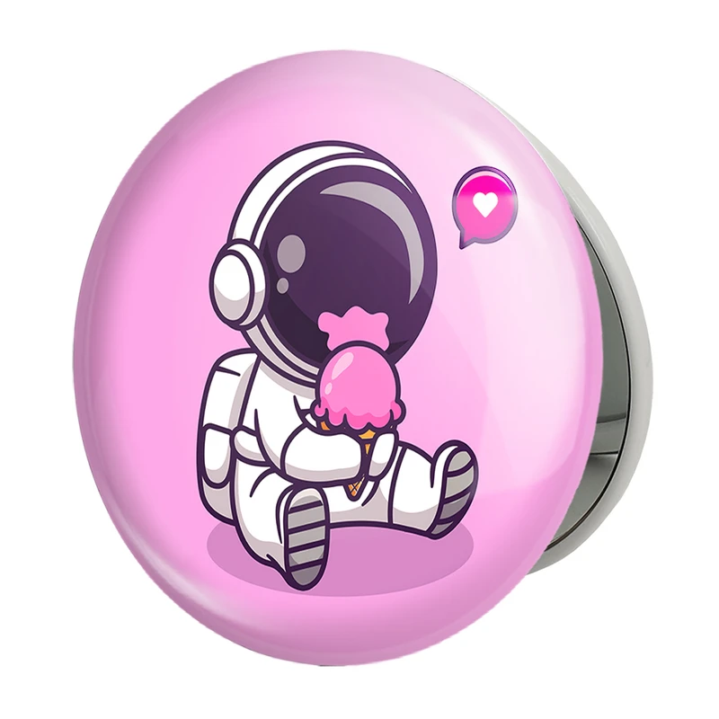 آینه جیبی خندالو طرح فضانورد مدل تاشو کد 25123 