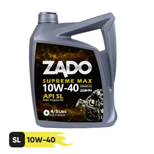 ZADO car Engine oil model  SAE 10W-40-SL volume 4.5 liters