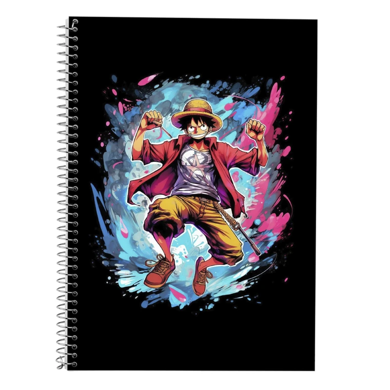 دفتر زبان 50 برگ مدوپد مدل سه خط طرح وان پیس One Piece کد DF10703