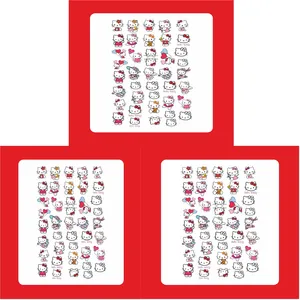 استیکر طراحی ناخن طرح کیتی مدل 06 مجموعه 3 عددی