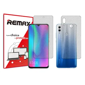 Remix matte screen protector HyMTT model suitable for the Honor 10 Lite mobile phone along with the back of the phone