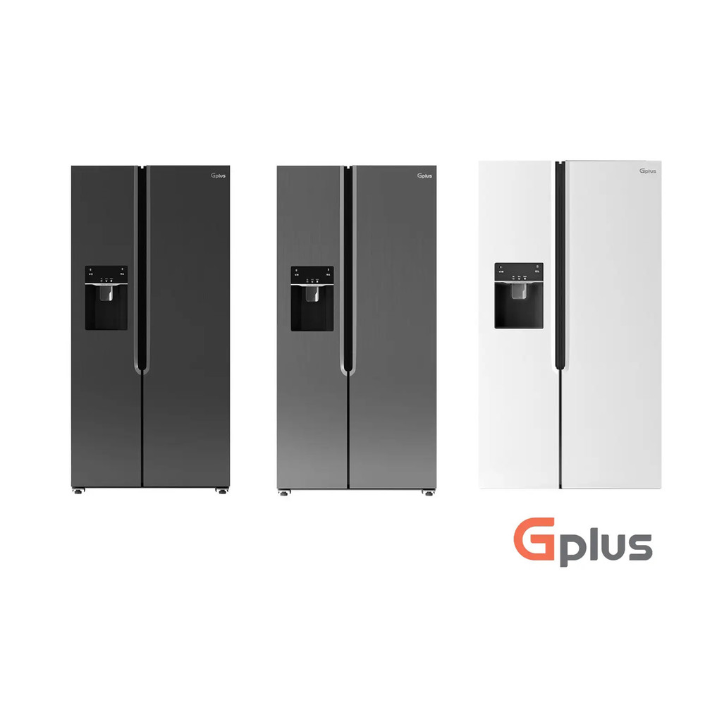 یخچال و فریزر ساید بای ساید 28 فوت جی پلاس مدل GSS-P7635W