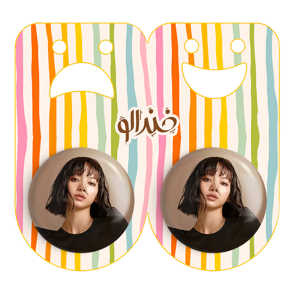 پیکسل خندالو مدل لیسا بلک پینک کد 14301 به همراه مگنت