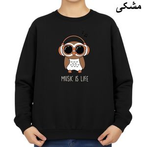 سویشرت زنانه مدل جغد و هدفون کد v1