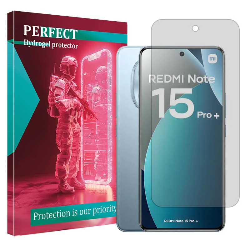 محافظ صفحه نمایش مات پرفکت مدل هیدروژلی مناسب برای گوشی موبایل شیائومی Redmi Note 15 Pro Plus